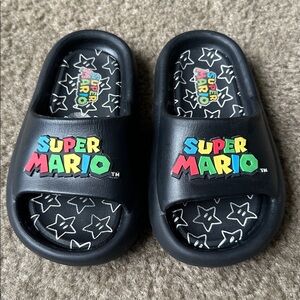 Super Mario Kids Black Sandals